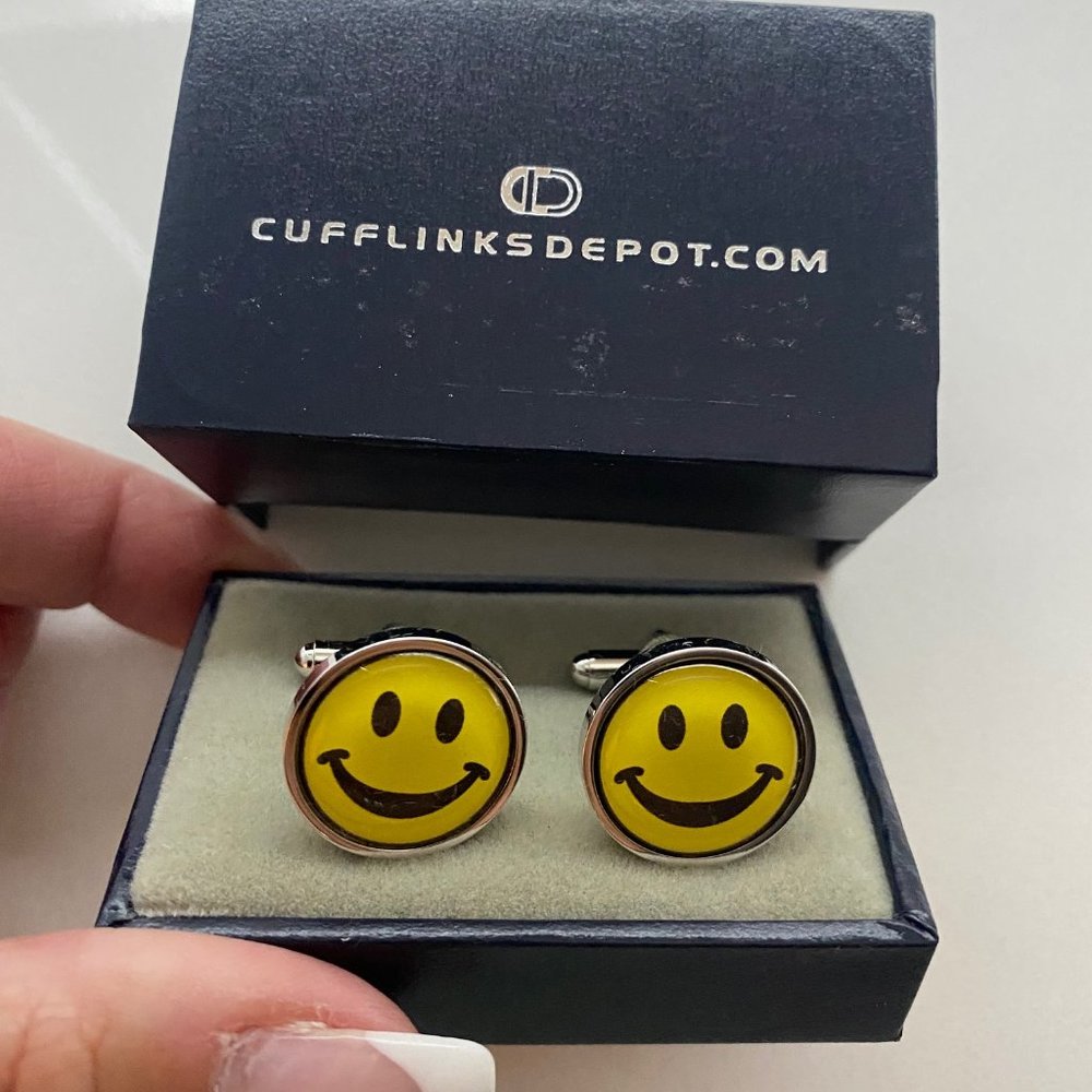Happy Face Cuff links